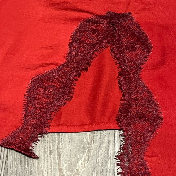 Red Slip Night Dress - Picture 2 of 5